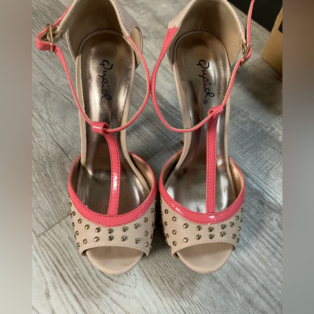 Tan Qupid heels